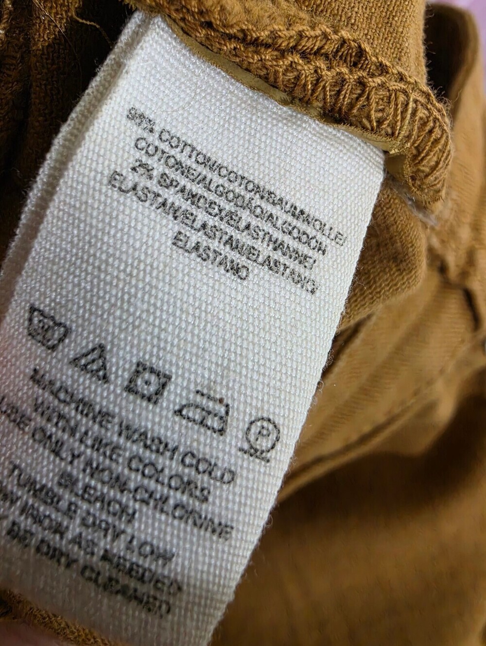 We The Free People Mustard Pants with Studded Detail - Picture 4 of 4